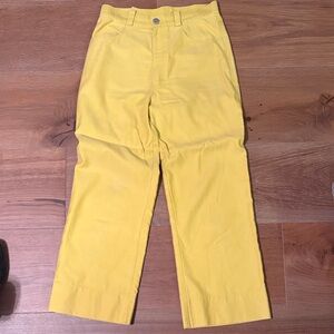 Dusen Dusen Bright Yellow Pants, size 4